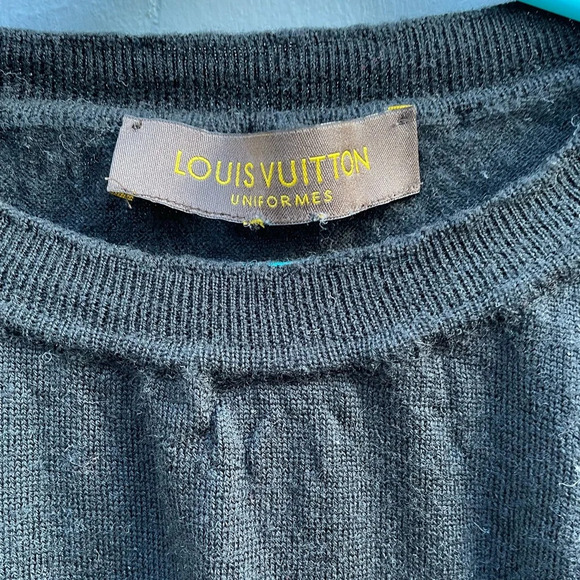 Louis Vuitton Uniformes black  wool sweater, size XS - Picture 3 of 6